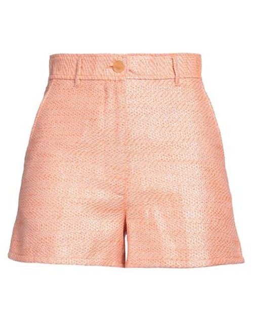 Forte_forte Woman Shorts & Bermuda Shorts Orange Size 0 Cotton, Polyester, Metallic Polyester