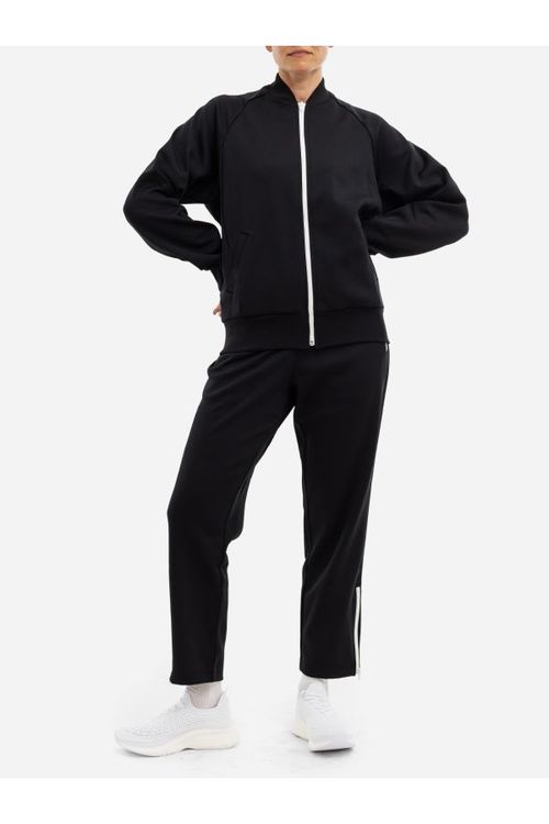 Oversized Bomber Jacket — Black