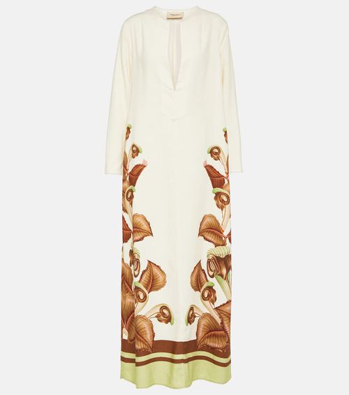 Arisaema printed maxi dress