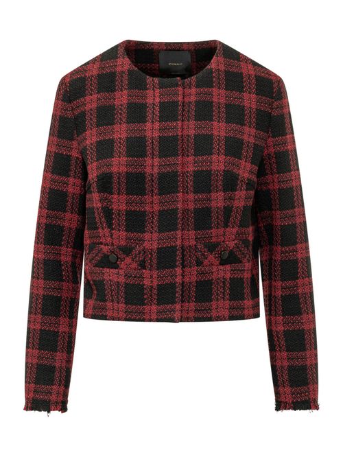 Red Round Neck Trench Coat