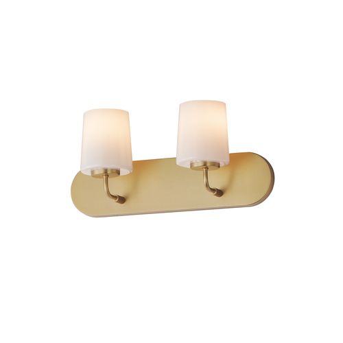 Natural Aged Brass Bathroom Vanity Light from the Durham Collection