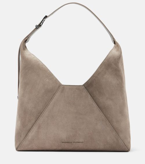 Brunello Cucinelli BC Duo suede shoulder bag