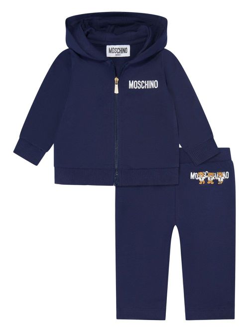 Teddy Bear-print tracksuit - Blue