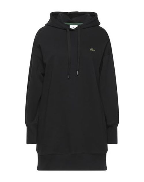 Lacoste L!ve Woman Mini dress Black Size 2 Cotton, Elastane