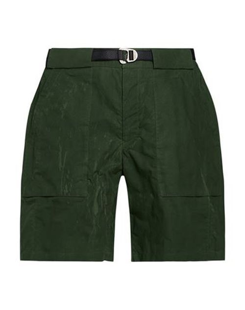 Man Shorts & Bermuda Shorts Green Size L Cotton