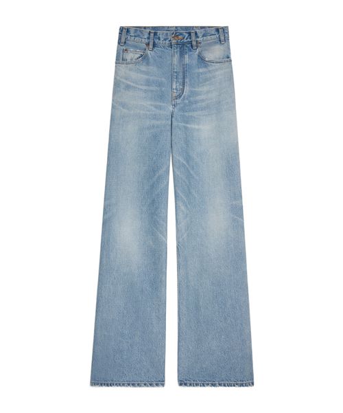 Flared surf jeans in union wash denim