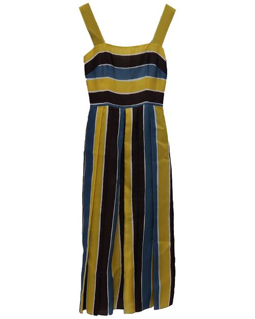 Striped Midi Dress, Size It, 36 (Authentic Pre-Loved)