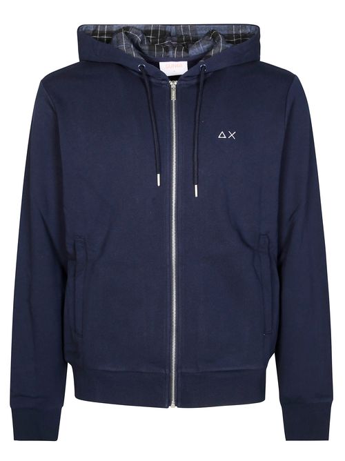 Men's Contrast Soft Fabric Zip-Up Hoodie