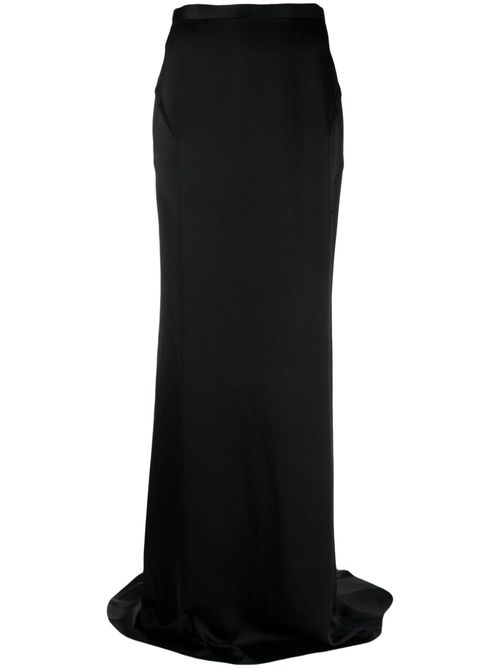 High-waisted maxi skirt - X1000 BLACK