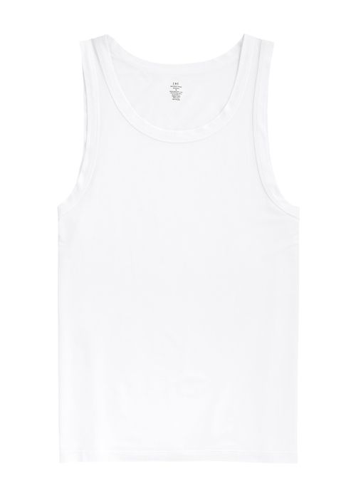 Stretch-jersey Tank - White