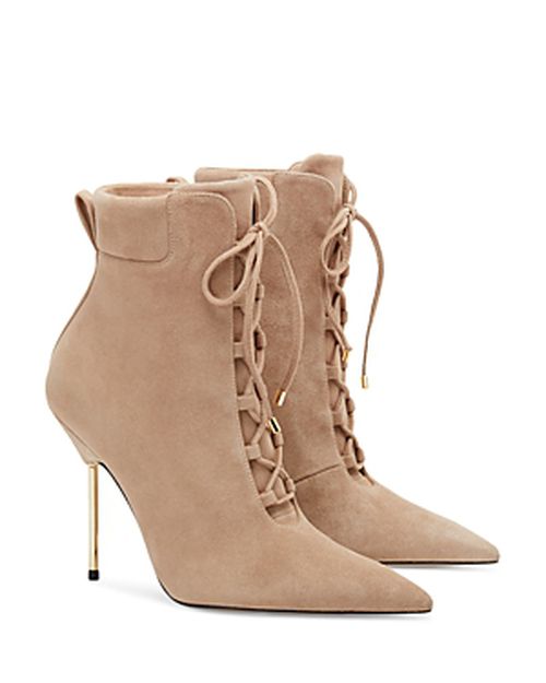 Women's Scandal Lace Up High Heel Booties