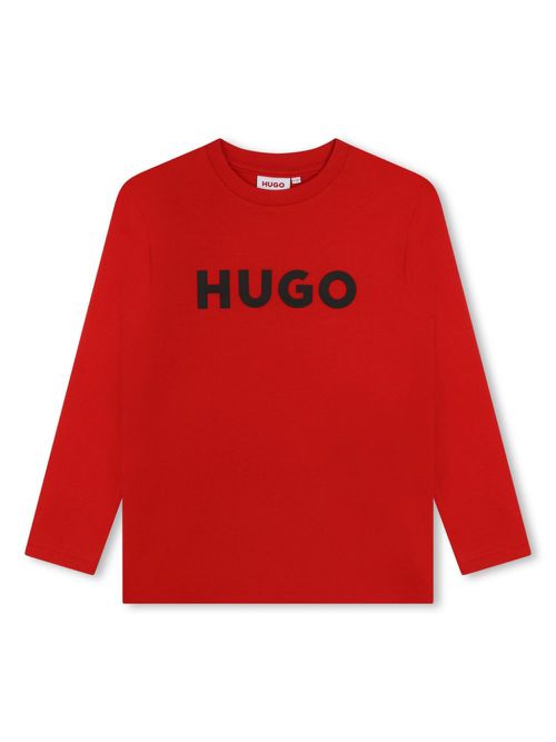 Logo-print cotton T-shirt - Red