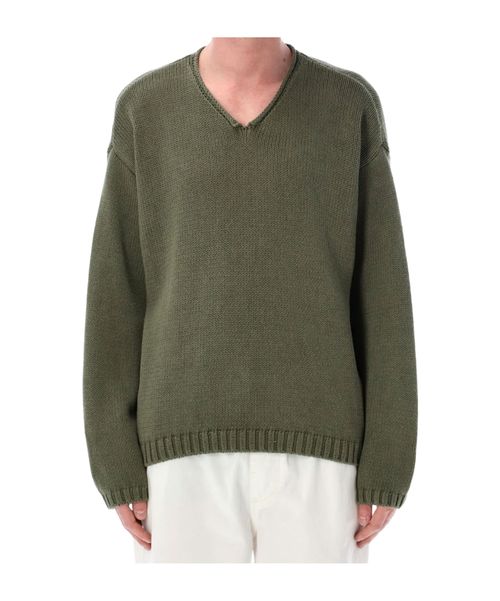 Stüssy Rolled V-Neck Knitted Sweater