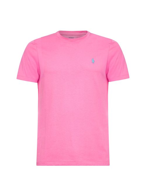 Custom Slim-Fit Crewneck T-Shirt — Pink
