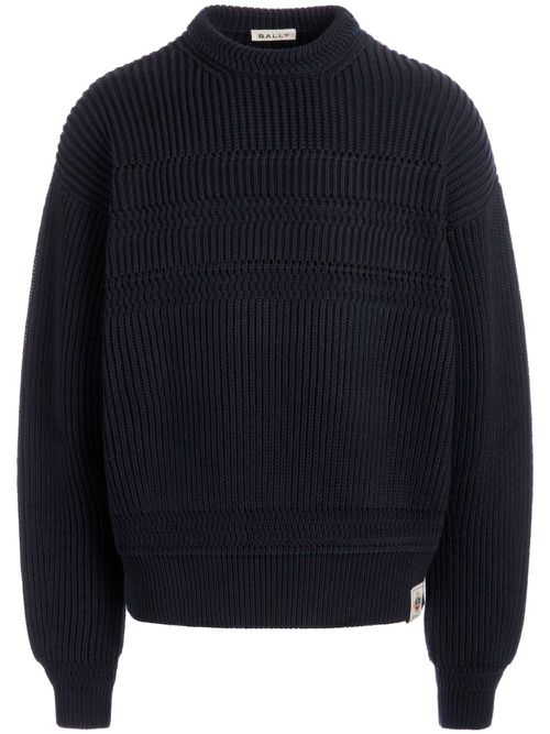 Chunky rib jumper - Blue