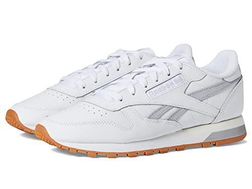 Reebok Women's Classic Leather Sneaker, Reefresh White/Pure Grey/Gum, 8