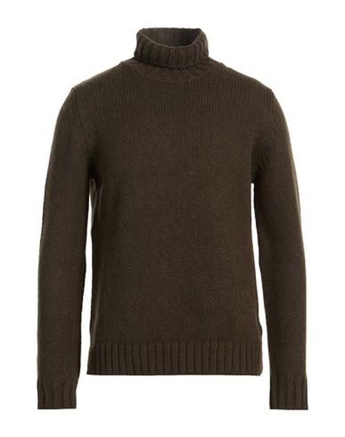 Man Turtleneck Dark brown Size 38 Baby alpaca wool, Merino Wool