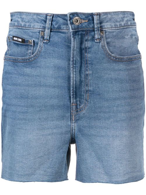 Kent high-rise denim shorts - Blue