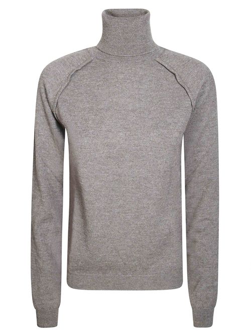 Women's Slim-Fit Polo-Neck Wool Sweater