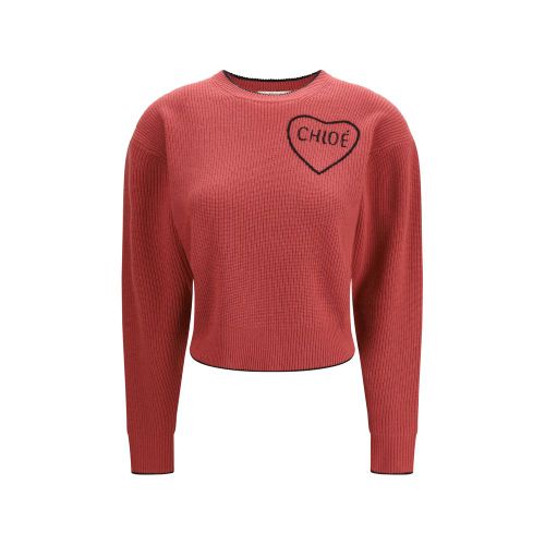Wool & Cashmere Blend Sweater — Red
