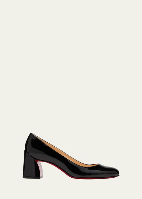 Miss Sab Patent Red Sole Pumps