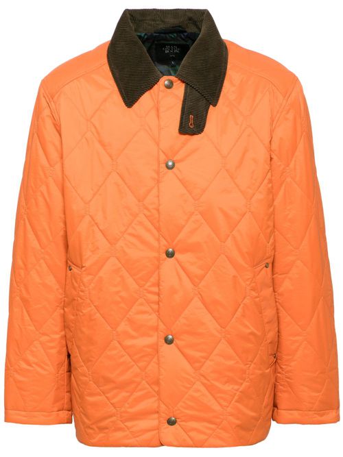 Quilted shirt jacket - Orange