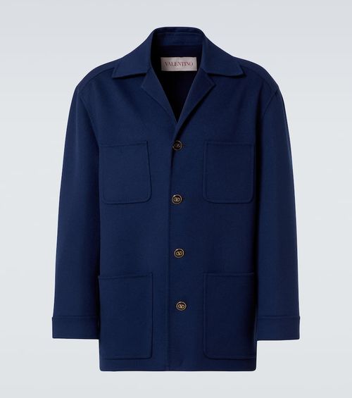 Wool and cashmere overshirt