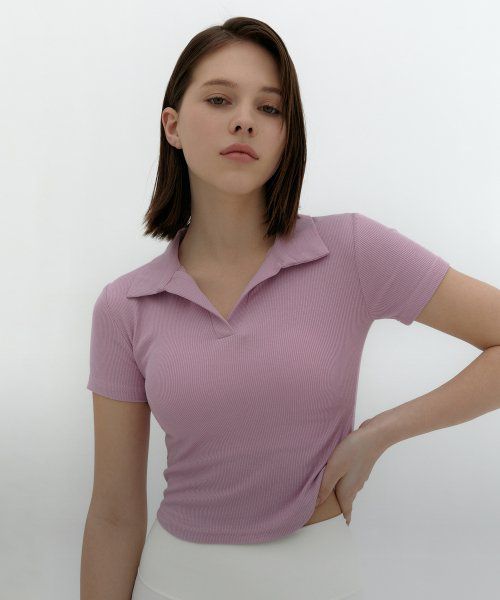 Open Collar Basic Golf Tee