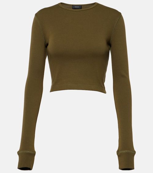 X Hailey Bieber jersey crop top