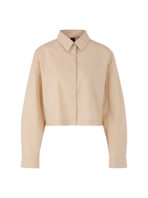 Marc Cain ‘Rethink Together’ short blouse, brown, 34 N