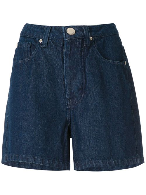 Demin straight shorts - Blue