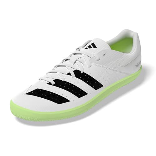 Adidas Throwstar Track Throwing Shoe ID7229 (FTWR White/CORE Black/Green Spark, US Footwear