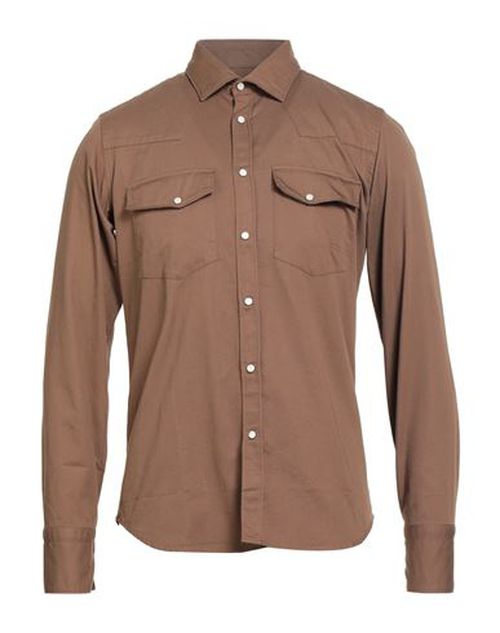 Man Shirt Brown Size 15 ¾ Cotton