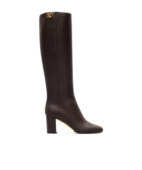 VLogo knee-high boots