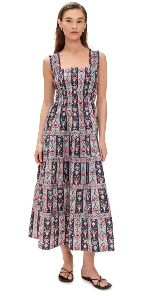 The Kimmy Maxi Nap Dress Emma Stripe/Navy Multi 