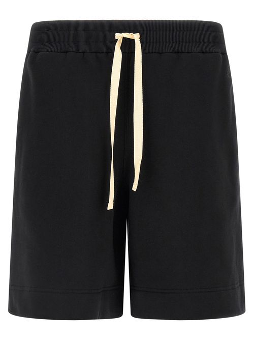 Embroidered Logo Bermuda Shorts Bermuda And Short Black