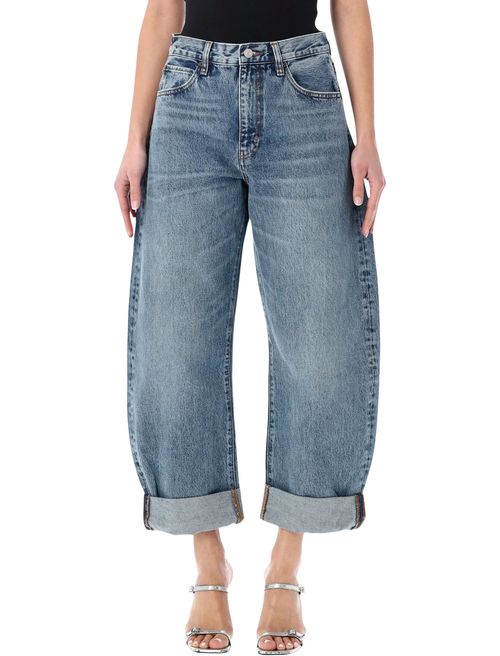 The Bubble High-rise Barrel-leg Jeans