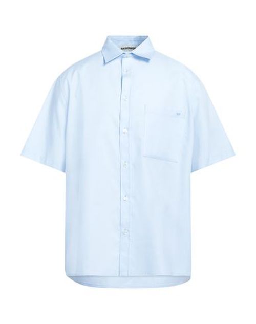 Man Shirt Sky blue Size L Cotton