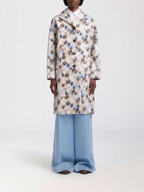 Coat Woman color Gnawed Blue