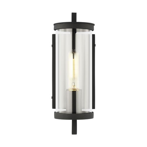 Visual Comfort Studio Eastham Outdoor Wall Light in Textured Black by Chapman & Myer