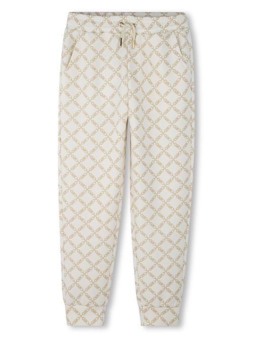 Chain-print track pants - Neutrals