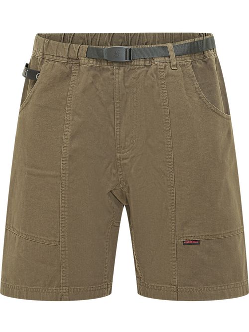 Dark Green Solid Shorts