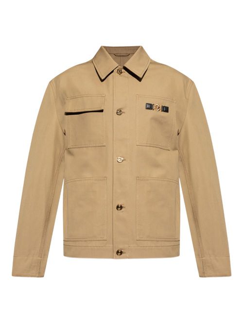 Medusa Biggie buttoned-up jacket - Neutrals