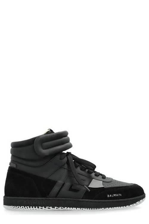Balmain Swan High Top Sneakers