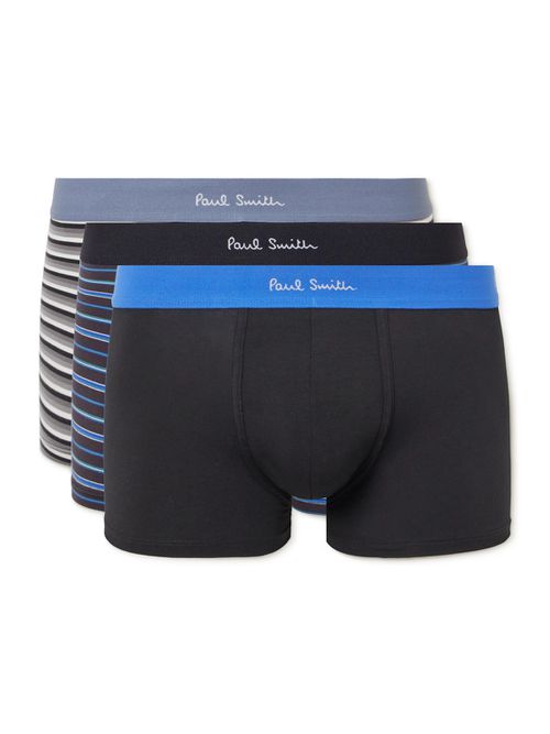 Three-Pack Stretch Organic Cotton Boxer Briefs