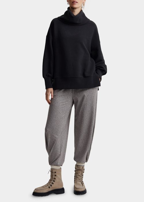 Milton Rib-Knit Turtleneck Sweatshirt