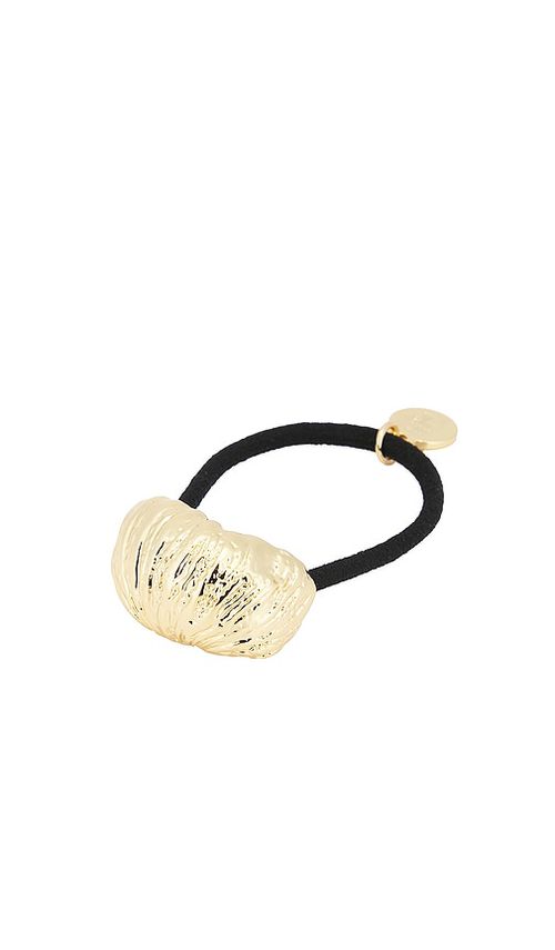 LELET NY Seashell Mini Pony Cuff in Metallic Gold