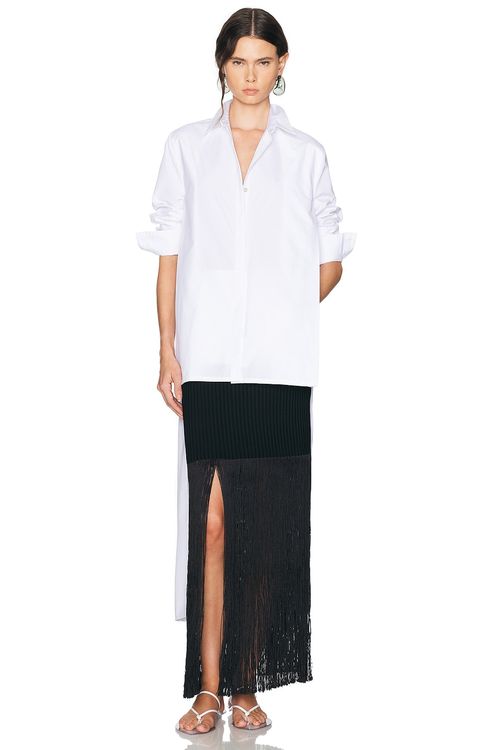 ALAÏA ALAΪA Asymmetric Shirt in White