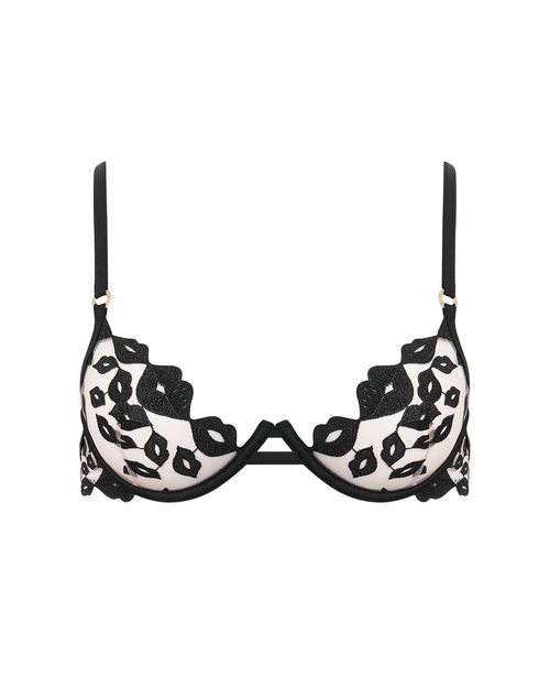Bluebella Marian Embroidered Bra Black