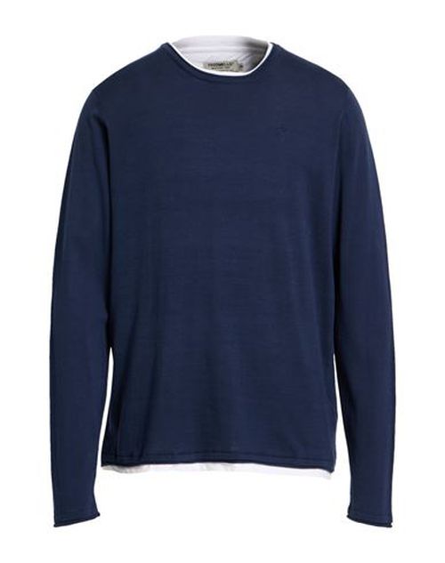 Man Sweater Midnight blue Size S Cotton